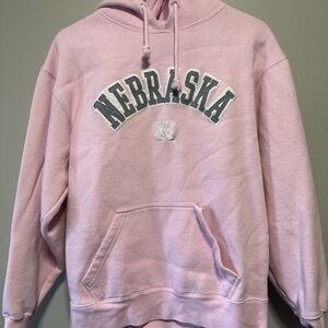 Pink Nebraska Hoodie